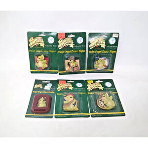Vintage Lot of 6 New Whimsical World of Pocket Dragons Classics Magnet & Brooch